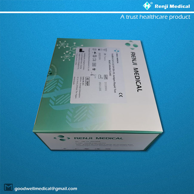 Le kit de essai de Renji Rapid COVID 19, 4 étapes 15 minutes examinent le kit