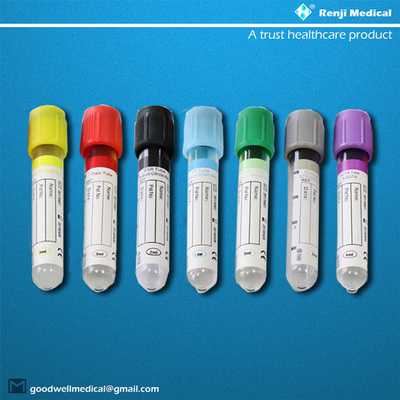 Tubes de prélèvement sanguin en plastique au fluorure de sodium Renji avec dessus rouge BD