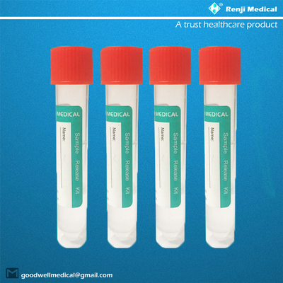 Tube rouge de collection de spécimen de chapeau, CE de FDA de kit d'écouvillon de Vtm approuvé