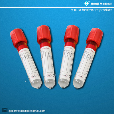 Tube de Renji Disposable Vacuum Blood Collection, tubes rouges de sang de séparateur de gel