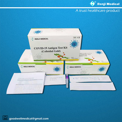 Kit de essai de GV COVID 19 rapides, essai rapide Kit Colloidal Gold de l'antigène SARS-CoV-2