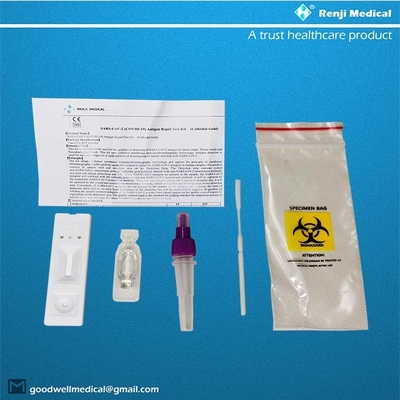 Kit de test rapide Renji Rapid SARS-COV-2 COVID 19 Antigen Or colloïdal