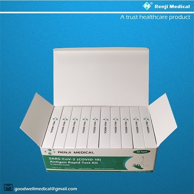 Kit de test rapide Renji Rapid SARS-COV-2 COVID 19 Antigen Or colloïdal