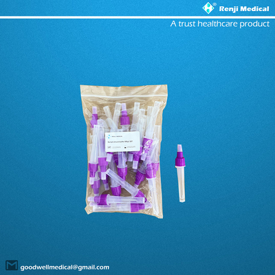 Kit de détection d'antigène de coronavirus de sécurité rapide Kit de test d'antigène de salive Or coloïdal