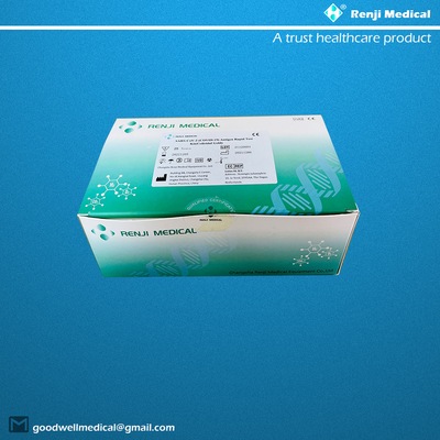 Kit de détection d'antigène de coronavirus de sécurité rapide Kit de test d'antigène de salive Or coloïdal