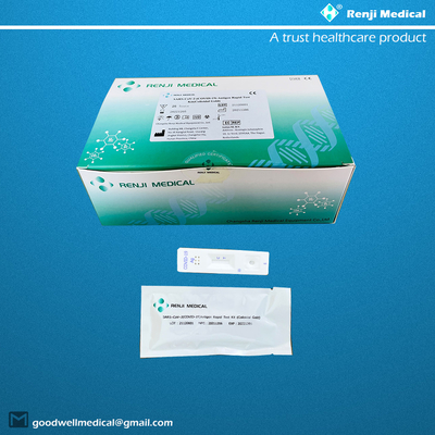 CE coloïdal d'or de kit d'essai d'écouvillon nasal d'antigène COVID-19 marqué pour l'auto-test