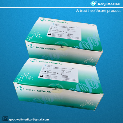 Kit de test d'écouvillon nasal d'antigène COVID-19 Kit de test à usage unique marqué CE d'or colloïdal