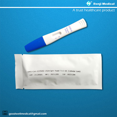 Kit d'essai de Renji Medical Home Rapid Antigen avec la certification nasale de l'écouvillon ISO13485