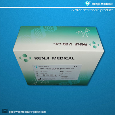 Le kit de essai de Renji Rapid COVID 19, 4 étapes 15 minutes examinent le kit