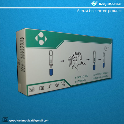 Le kit de essai de Renji Rapid COVID 19, 4 étapes 15 minutes examinent le kit