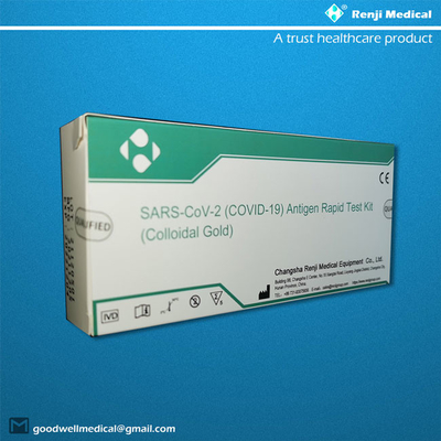 Une approbation de essai de la CE de l'étape COVID 19 rapides Kit Colloidal Gold