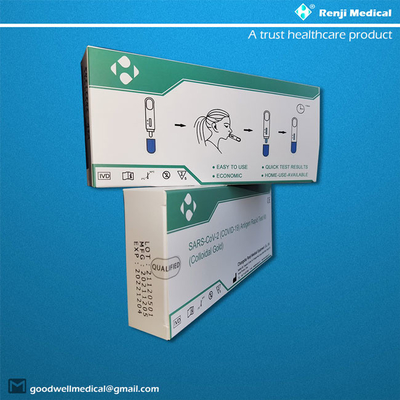 Kit de essai rapide d'antigène de YBTC, salive rapide d'examen de diagnostic du résultat 10-15mins Covid