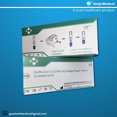 5 ensembles/boîte COVID rapide 19 Kit With Nasopharyngeal Swabs de essai