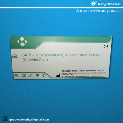 5 ensembles/boîte COVID rapide 19 Kit With Nasopharyngeal Swabs de essai