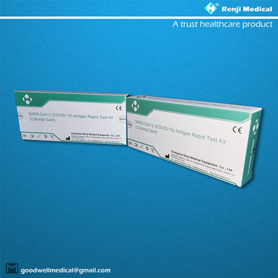 5 ensembles/boîte COVID rapide 19 Kit With Nasopharyngeal Swabs de essai