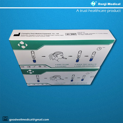 Kit rapide d'essai de ménage AG avec la certification nasopharyngale de l'écouvillon ISO13485