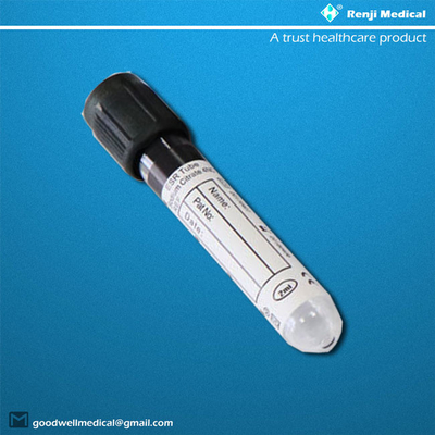 Tubes de prélèvement sanguin en plastique au fluorure de sodium Renji avec dessus rouge BD