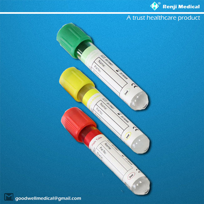 Tubes de prélèvement sanguin en plastique au fluorure de sodium Renji avec dessus rouge BD