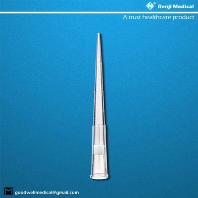 Astuces universelles transparentes de pipette compatibles avec 1000ul Pipettors