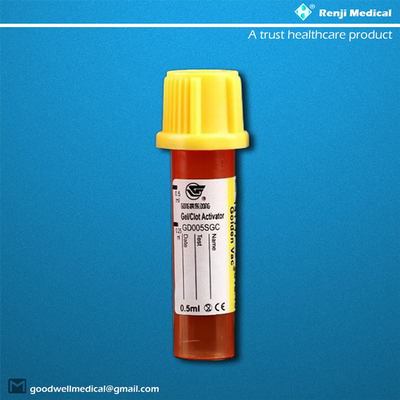 Tube micro 0.25ml/0.5ml de collection de sang de pp pour les bébés nouveau-nés