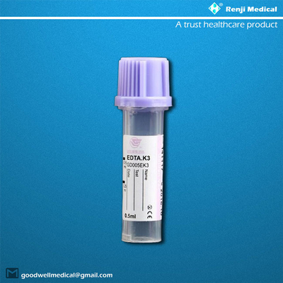Tube micro 0.25ml/0.5ml de collection de sang de pp pour les bébés nouveau-nés