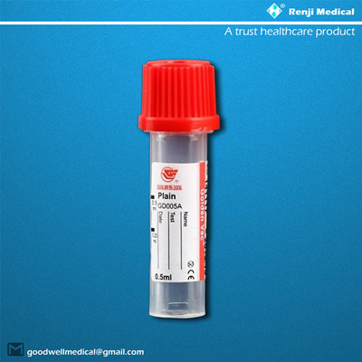 Tube micro 0.25ml/0.5ml de collection de sang de pp pour les bébés nouveau-nés