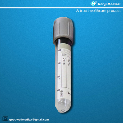 Tube jetable de collection de sang de vide de PET/Glass, fioles de prise de sang de plasma