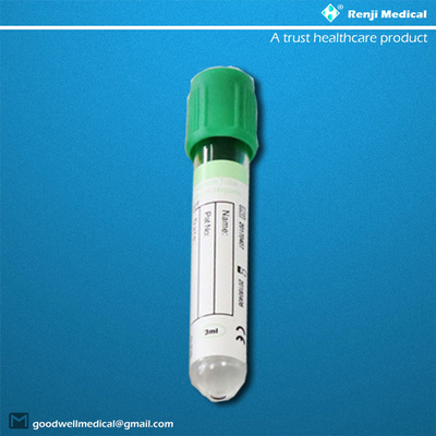 Tube jetable 5ml 7ml de collection de sang de vide d'approbation de GV MSDS