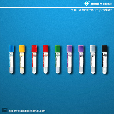 Tube jetable 5ml 7ml de collection de sang de vide d'approbation de GV MSDS