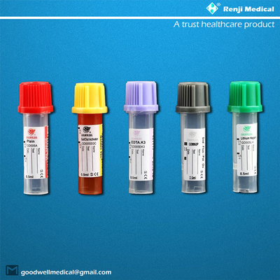 Tube micro 0.25ml/0.5ml de collection de sang de pp pour les bébés nouveau-nés