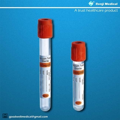 tube jetable de collection de sang du vide 8ml, PRO tube adulte de coagulation