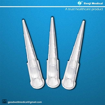 Astuces universelles transparentes de pipette compatibles avec 1000ul Pipettors