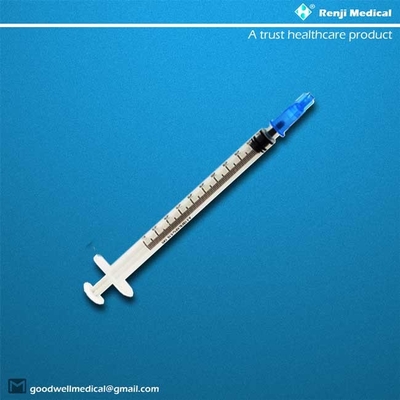 Seringue médicale jetable stérile de médecine des consommables 1ml de gaz d'ordre technique